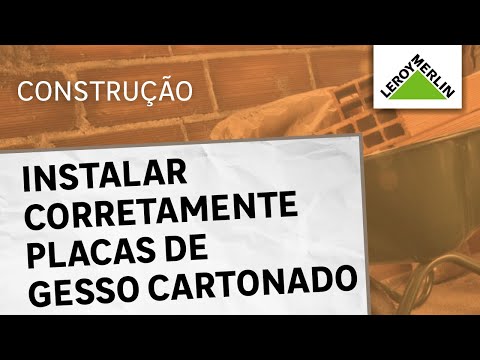 Como instalar placas de gesso cartonado | LEROY MERLIN