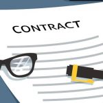 Ilustração do contrato de empreitada